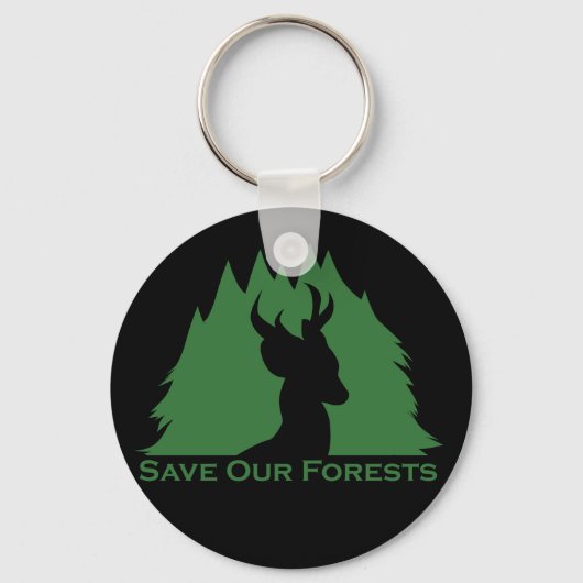 Porte-clés Sauvez nos forêts (Recto)
