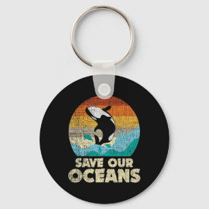 Porte-clés Sauvez Nos Océans Orca Whale - Jour des terres Et