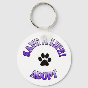 Porte-clés Sauvez une vie ! Adoptez