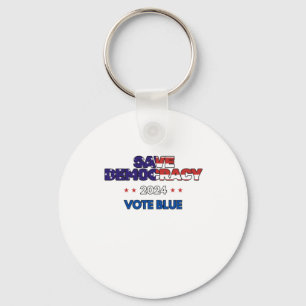 Porte-clés Save Democracy Vote Blue