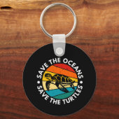 Porte-clés Save The Oceans Save The Turtles (Recto)