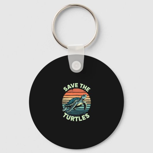 Porte-clés Save The Turtles Animal Turtle Pet Lover (2) (Recto)