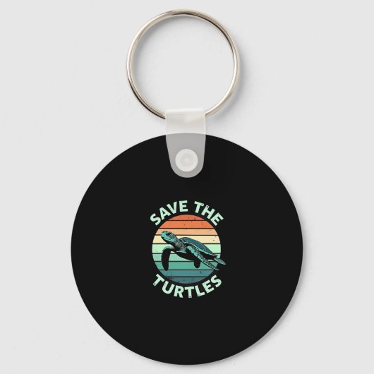 Porte-clés Save The Turtles Animal Turtle Pet Lover (4) (Recto)