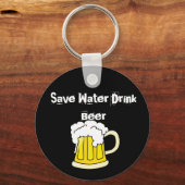 Porte-clés Save Water Drink bière (Recto)