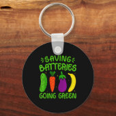 Porte-clés Saving Batteries Going Green Funny Inappropriate H (Recto)