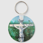 Porte-clés SAVIOR Jérémie 33:3 prêtre pasteur foi Christ (Recto)