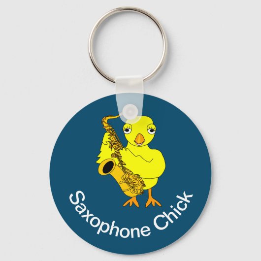Porte-clés Saxophone Chick (Recto)