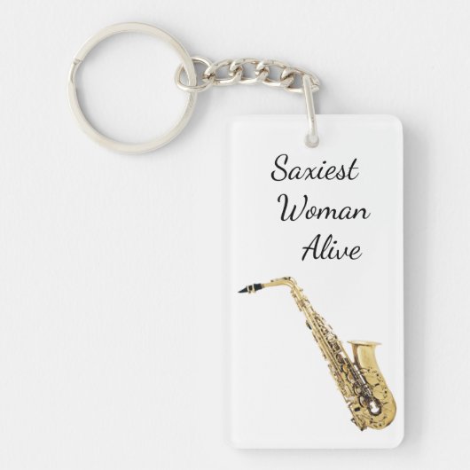 Porte-clés Saxophone le plus sexy (Devant)