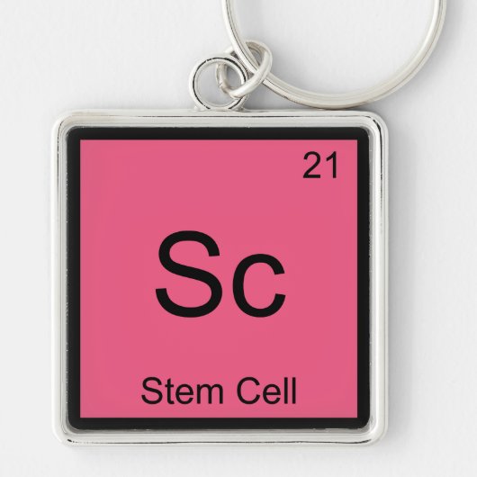 Porte-clés Sc - Cellule Souche Chemise Drôle Symbole Élément (Devant)