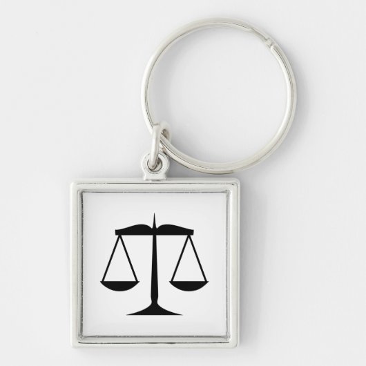 Porte-clés Scales of Justice (Droit) (Devant)