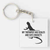 Porte-clés Scaly Therapist Funny Beardie Cadeau (Devant)