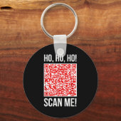 Porte-clés Scan Me! Qr Scan Me Joke Funny Santa Merry Christm (Recto)