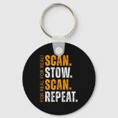 Porte-clés Scan Stow Scan Repeat Funny Warehouse Worker (Recto)