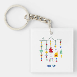 Porte-clés Scandi minimaliste simple