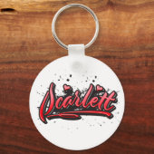 Porte-clés Scarlett red Heart Graffiti (Recto)