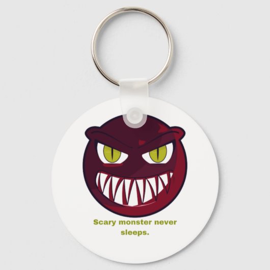 Porte-clés Scary monster never sleeps. (Recto)