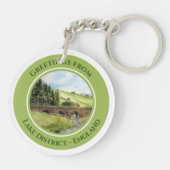 Porte-clés Scawgill Bridge over river Aiken Lake District UK (Dos)