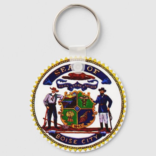 Porte-clés Sceau de Boise, Idaho (Recto)
