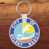 Porte-clés Sceau de Delray Beach, Floride (Recto)