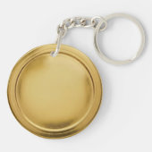 Porte-clés Sceau de feuille d'or 3D Médaille d'excellence élé (Dos)