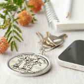 Porte-clés Sceau de la ville de Detroit (Côté)