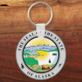 Porte-clés Sceau de l'Alaska State USA Porte - clé (Recto)