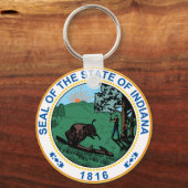 Porte-clés Sceau de l'État de l'Indiana (Recto)