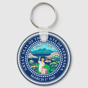 Porte-clés Sceau de l'État du Nebraska