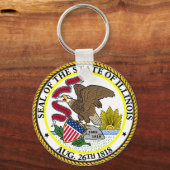 Porte-clés Sceau de l'Illinois (Recto)