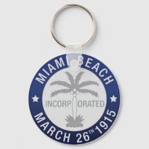 Porte-clés Sceau de Miami Beach, Floride