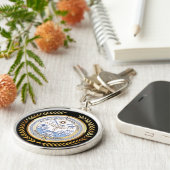 Porte-clés Sceau des Îles Marshall (Côté)