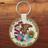 Porte-clés Sceau d'État de l'Illinois (Recto)