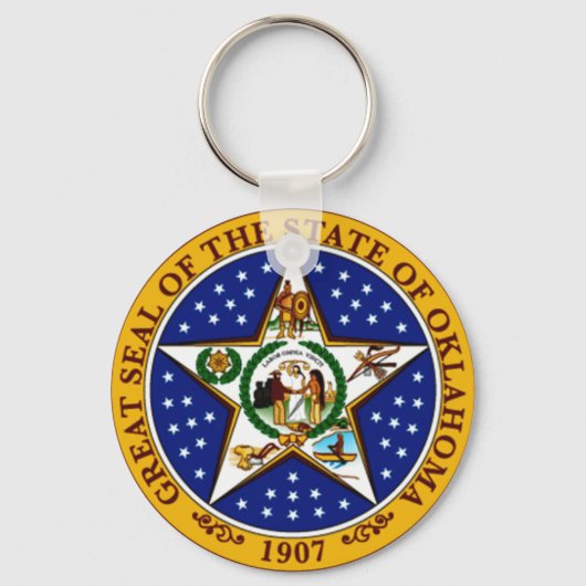 Porte-clés Sceau d'État de l'Oklahoma (Recto)
