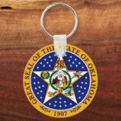 Porte-clés Sceau d'État de l'Oklahoma (Recto)