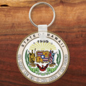 Porte-clés Sceau d'État d'Hawaii (Recto)