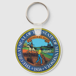 Porte-clés Sceau d'État du Minnesota
