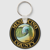 Porte-clés Sceau du comté de Mendocino, Californie Porte - cl (Recto)