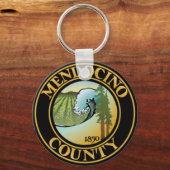 Porte-clés Sceau du comté de Mendocino, Californie Porte - cl (Recto)
