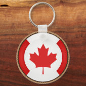 Porte-clés Sceau du drapeau cool Canada (Recto)