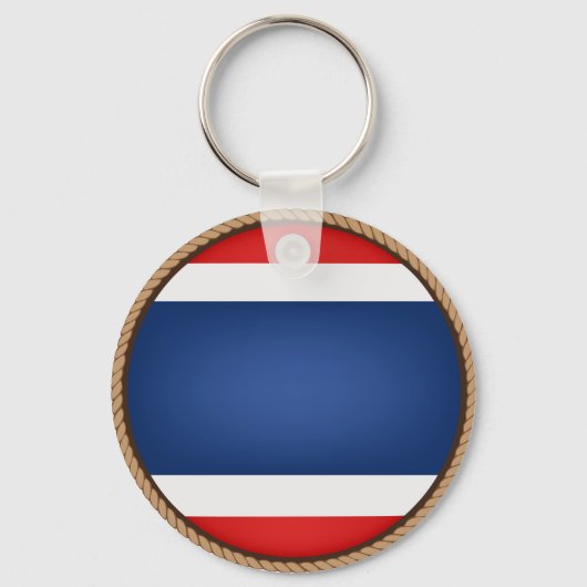Porte-clés Sceau du drapeau cool thaïlandais (Recto)