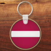 Porte-clés Sceau du drapeau de la Lettonie cool (Recto)