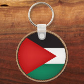 Porte-clés Sceau du drapeau de la Palestine cool (Recto)