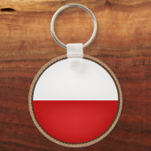 Porte-clés Sceau du drapeau de la Pologne cool (Recto)