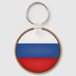 Porte-clés Sceau du drapeau de la Russie cool