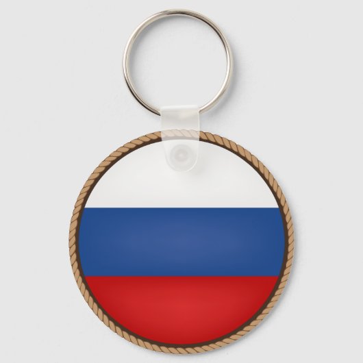 Porte-clés Sceau du drapeau de la Russie cool (Recto)