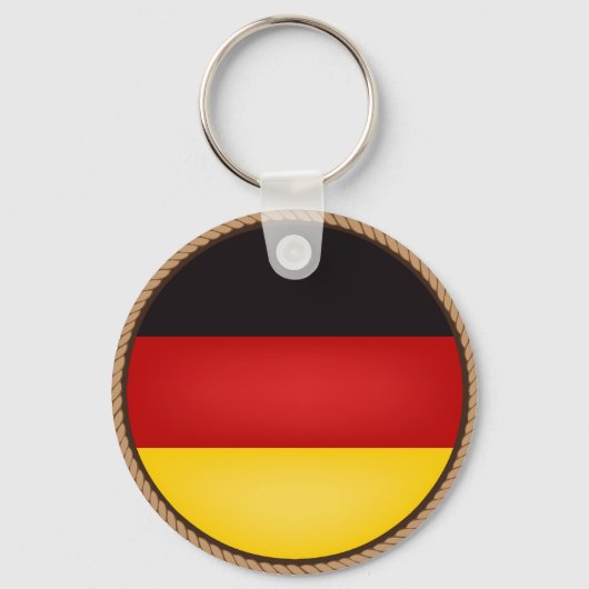 Porte-clés Sceau du drapeau de l'Allemagne cool (Recto)