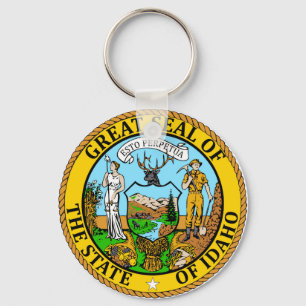 Porte-clés Sceau du drapeau de l'État de l'Idaho