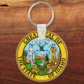 Porte-clés Sceau du drapeau de l'État de l'Idaho (Recto)