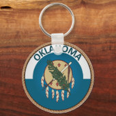 Porte-clés Sceau du drapeau de l'État de l'Oklahoma (Recto)