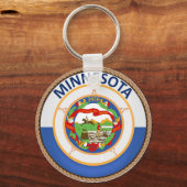Porte-clés Sceau du drapeau de l'État du Minnesota (Recto)